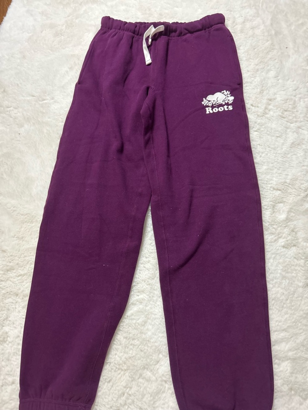 Roots Kids Plum Joggers with Drawstring